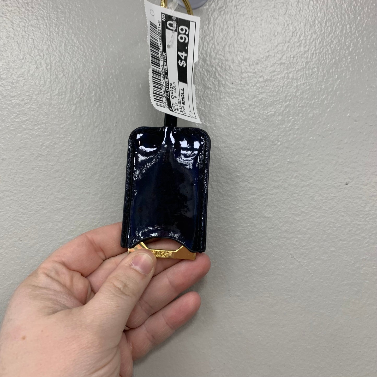 KEY CHAIN BOTTLE OPENER by BLUSH In BLUE & GOLD, Size: SMALL