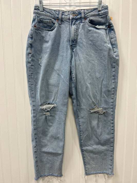 Jeans Straight By Old Navy In Blue Denim, Size:10
