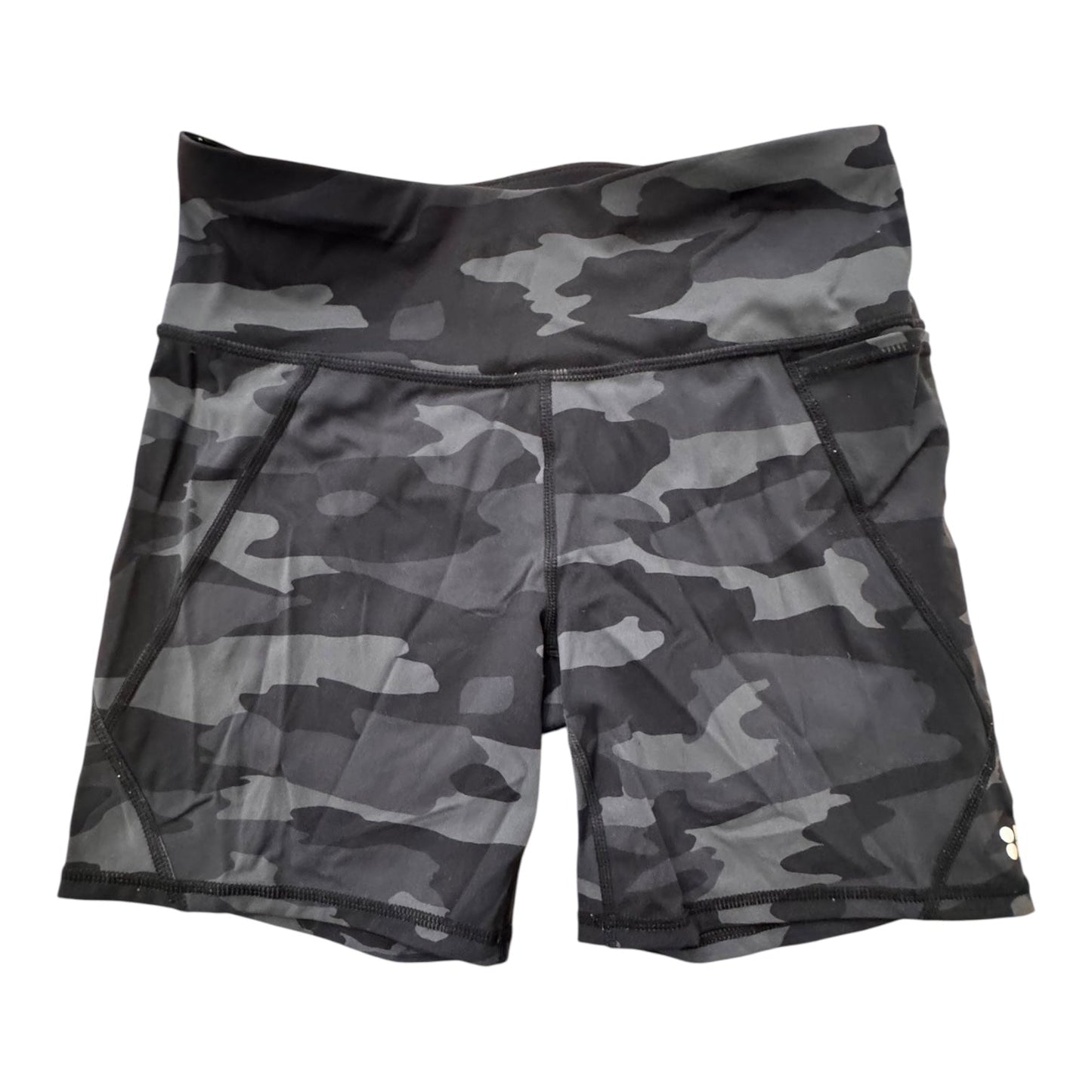 Shorts Designer By Sweaty Betty In Camouflage Print, Size:S