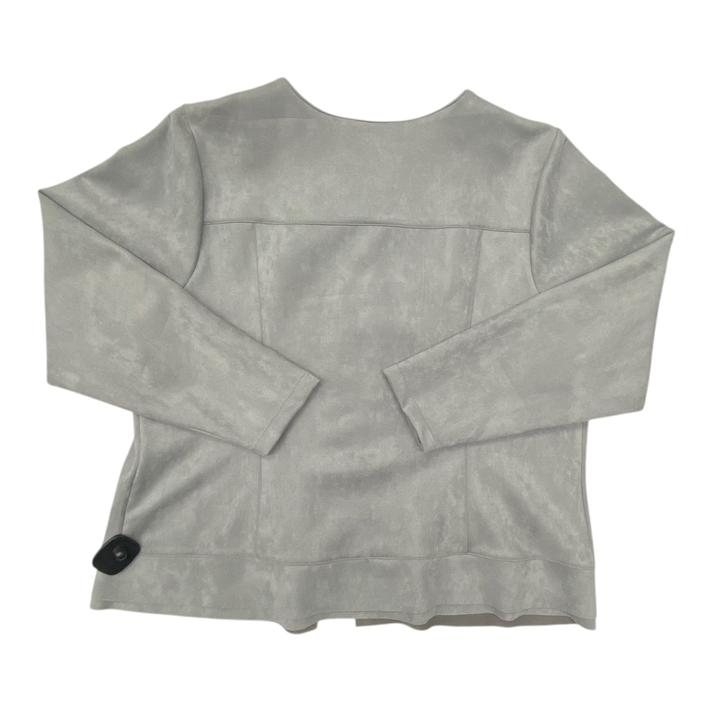 Blazer By Cj Banks In Grey, Size:1X