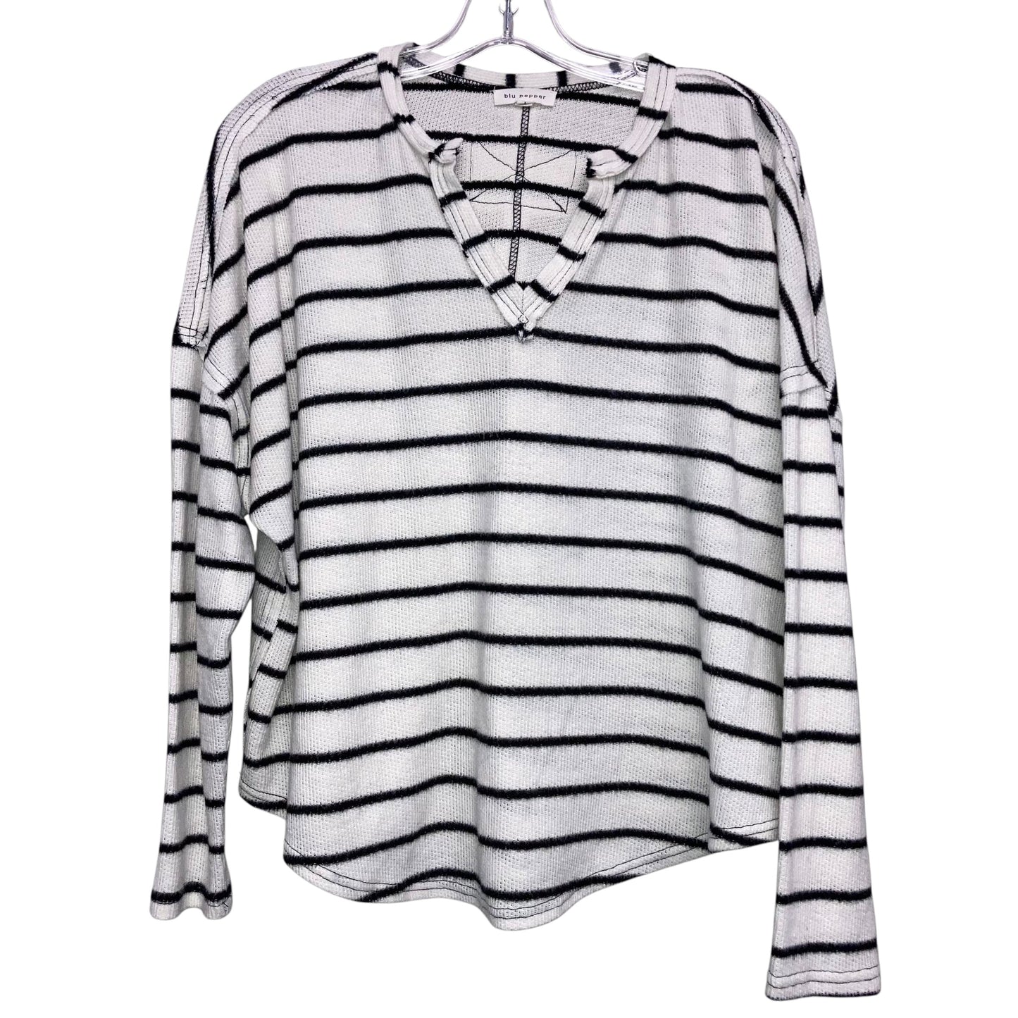 Top Ls By Blu Pepper In Black & White, Size:L