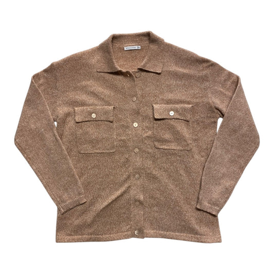 Sweater Cardigan By Staccato In Tan, Size:M