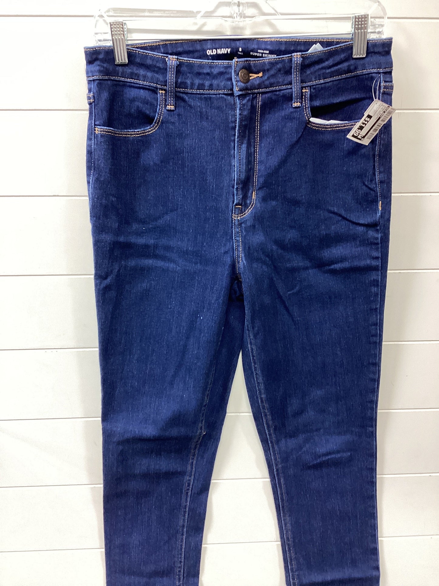 Jeans Skinny By Old Navy In Blue Denim, Size:8L