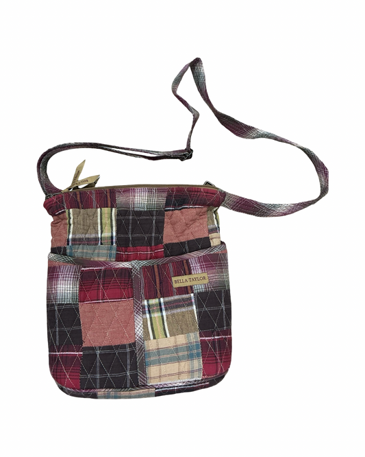 Crossbody By Clothes Mentor In Brown & Red, Size:Medium