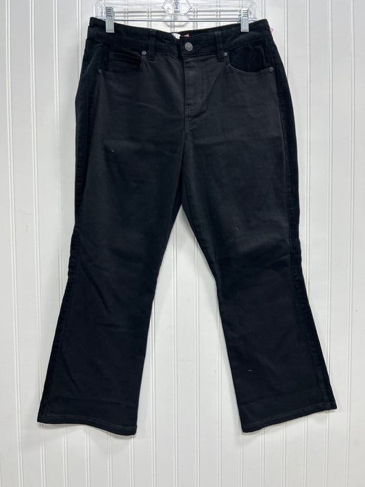 Jeans Straight By Cabi In Black Denim, Size:10