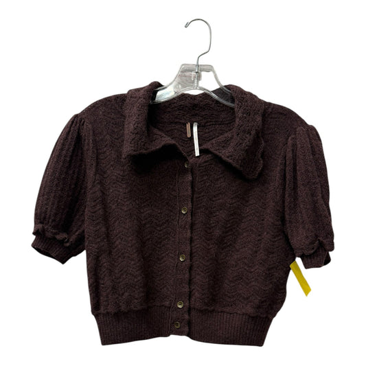 Sweater Cardigan By Free People In Purple, Size:S