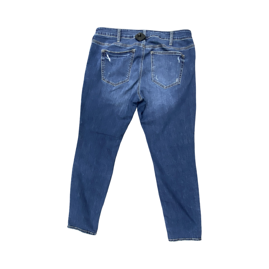Jeans Boyfriend By Silver In Blue, Size:18
