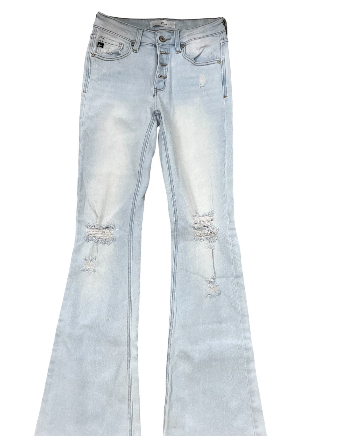 Jeans Flared By Kancan In Blue Denim, Size:2