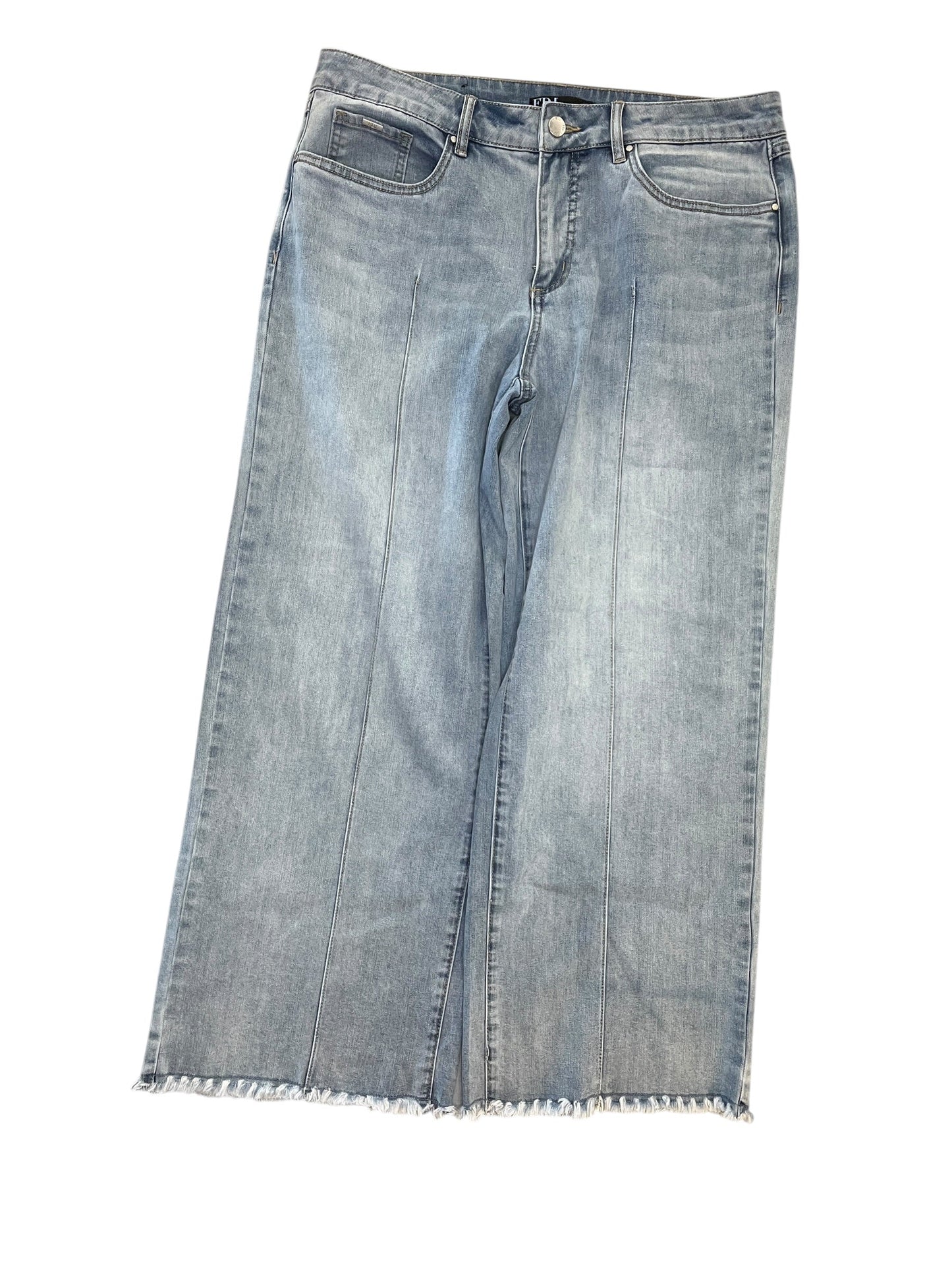 Jeans Cropped By French Dressing In Blue Denim, Size:12