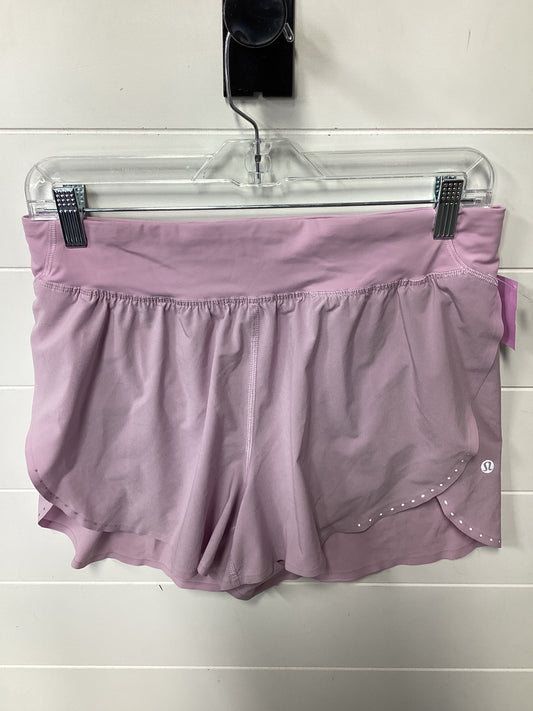 Athletic Shorts By Lululemon In Pink, Size:6