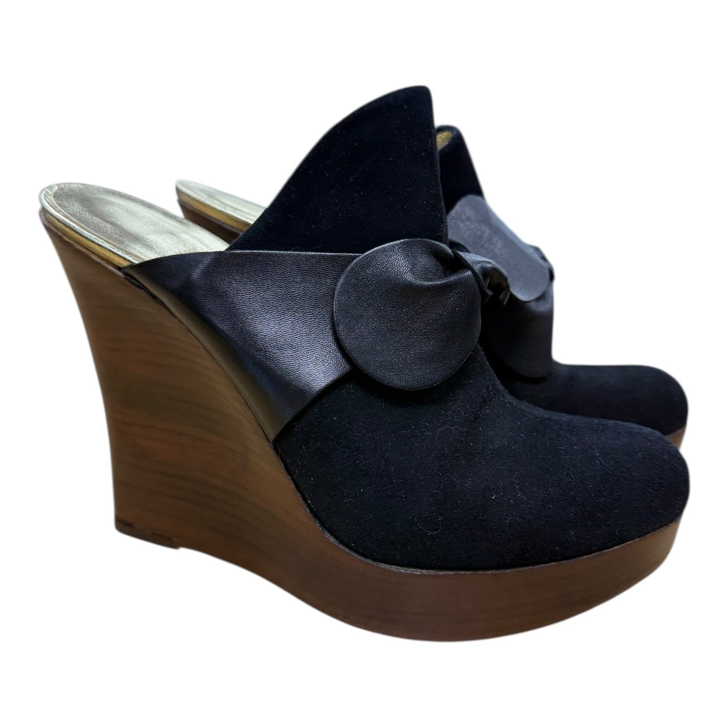 Shoes Heels Wedge By Cme In Black, Size:8.5