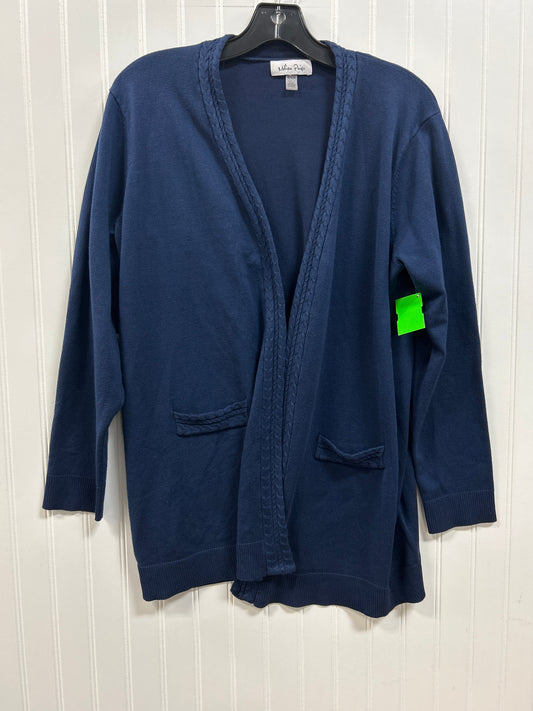 Cardigan By Melissa Paige In Blue, Size:Xl