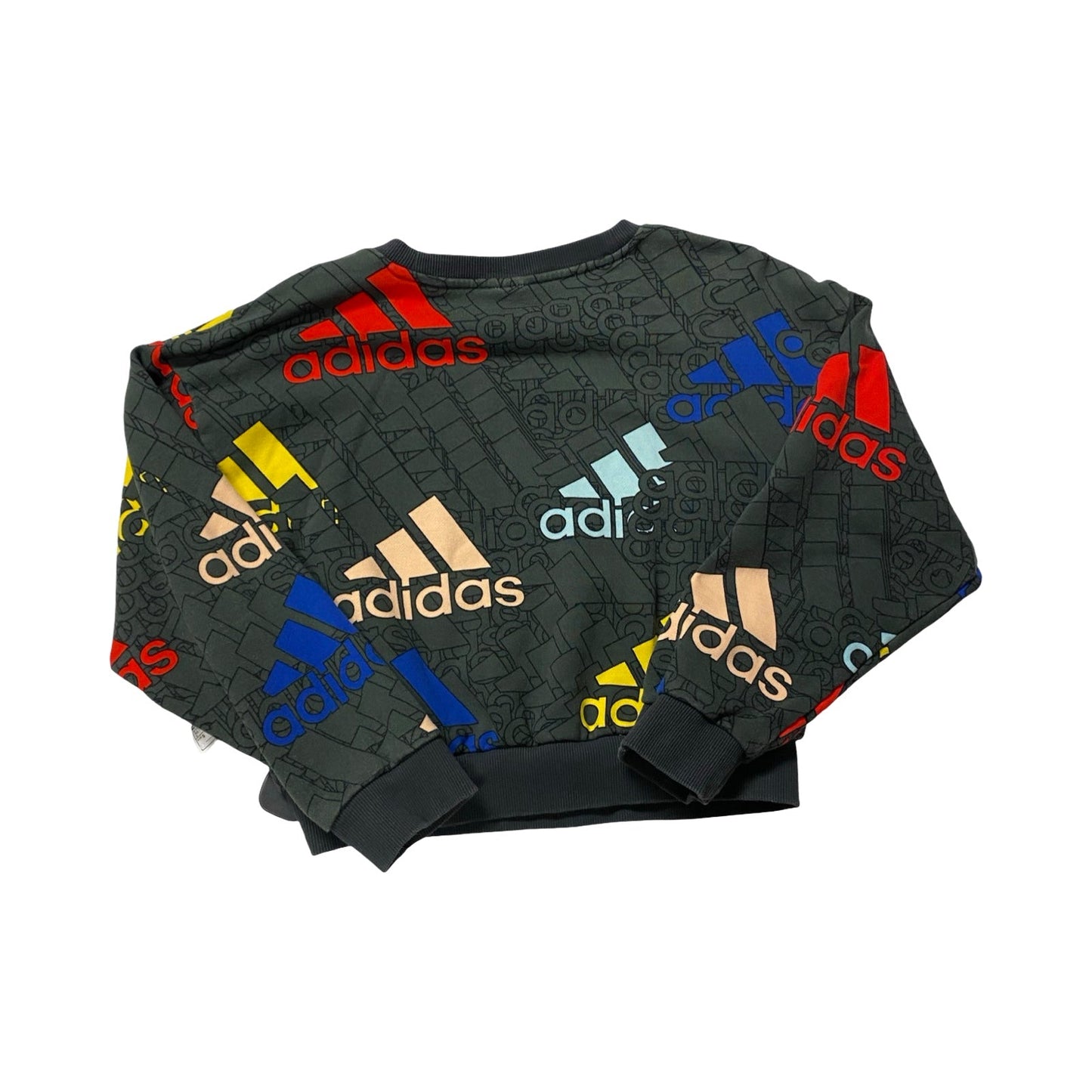 Athletic Sweatshirt Crewneck By Adidas In Multi, Size:S