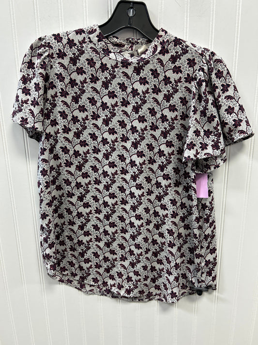 Top Sleeveless By Loft In Floral Print, Size:Sp