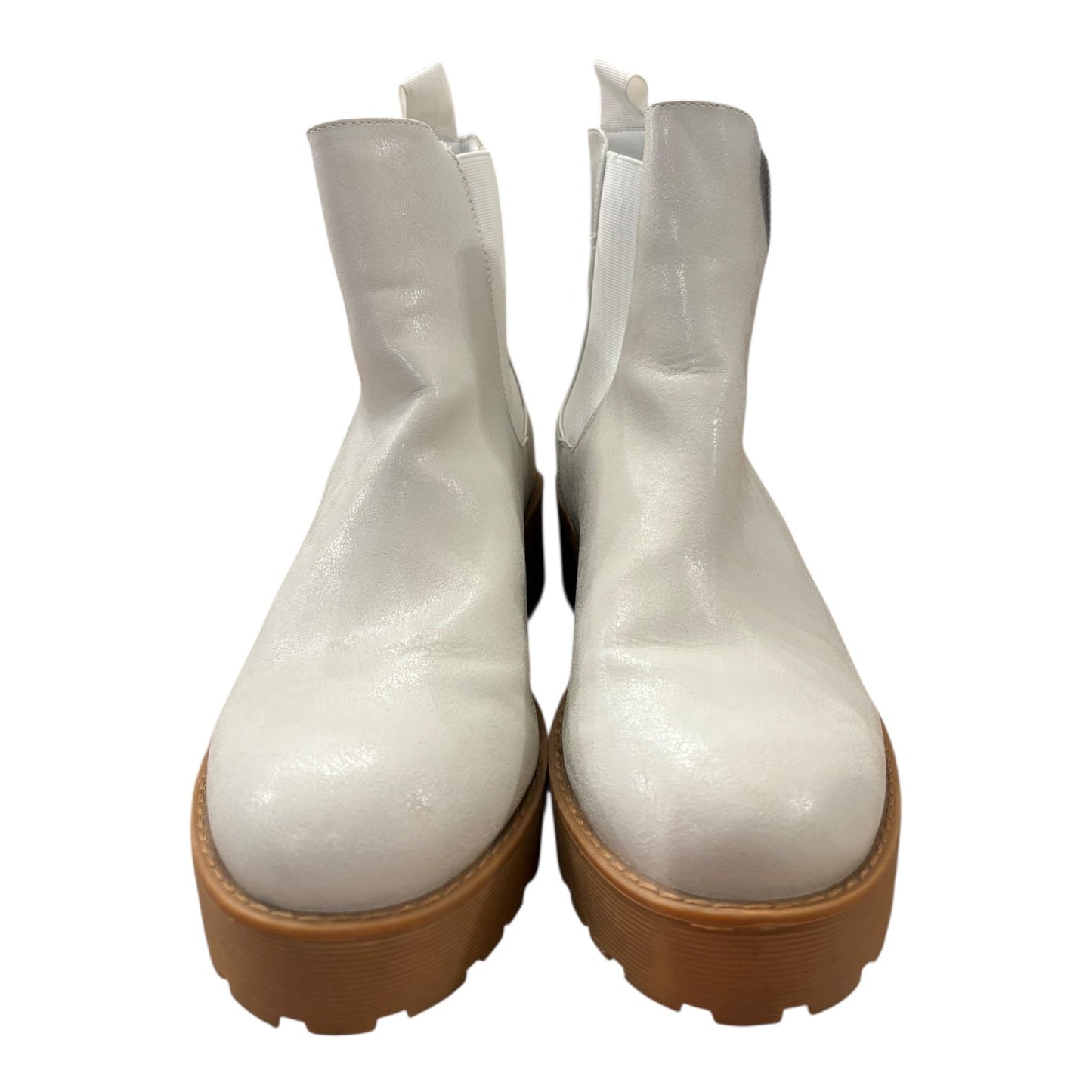 Boots Ankle Heels By Dirty Laundry In Grey, Size:10