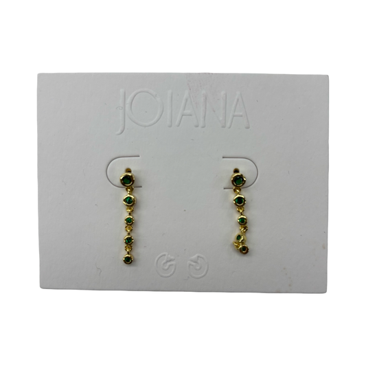 Earrings Dangle/Drop By Clothes Mentor In Gold & Green