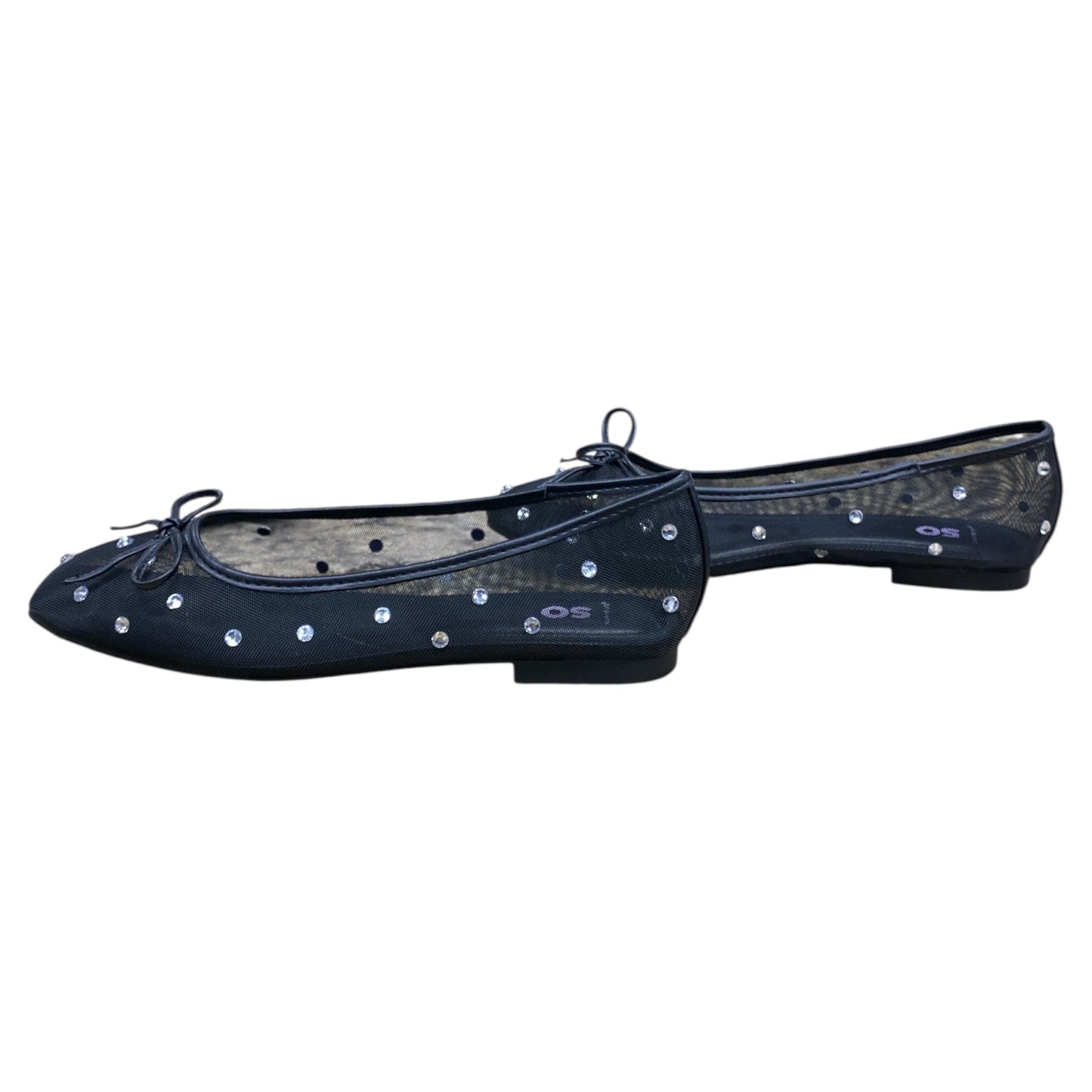 Shoes Flats By So In Black, Size:7.5