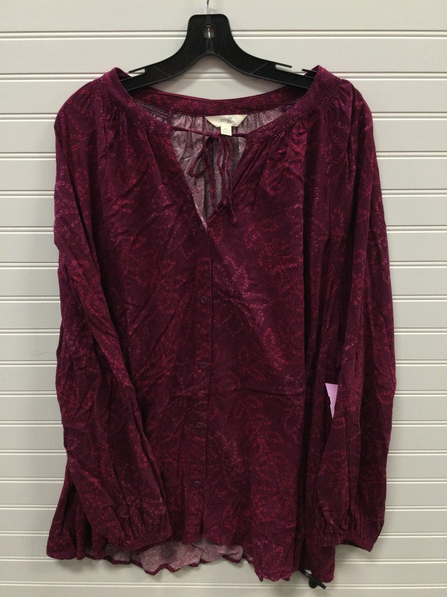 Top Ls By Terra & Sky In Purple, Size:4X