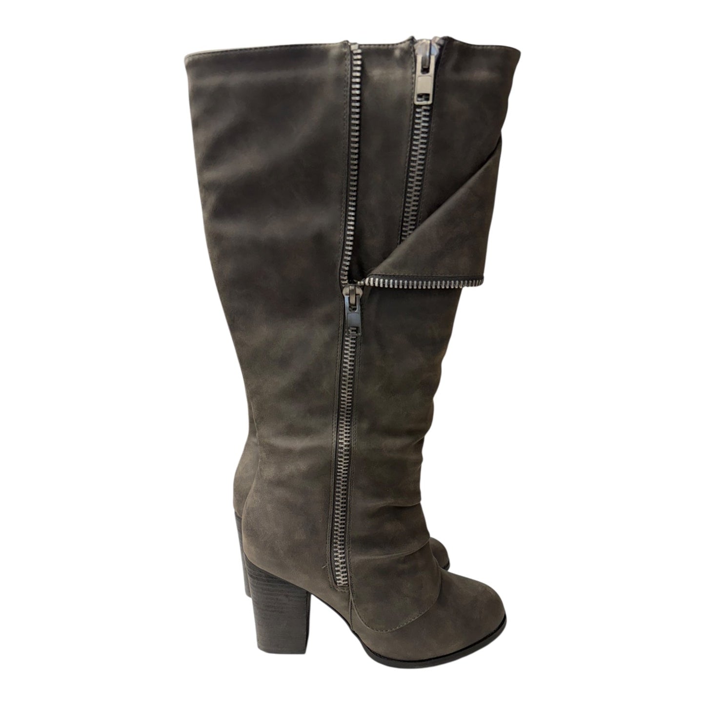 Boots Knee Flats By Cato In Grey, Size:10