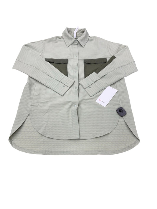 Jacket Shirt By Lululemon In Green, Size:8
