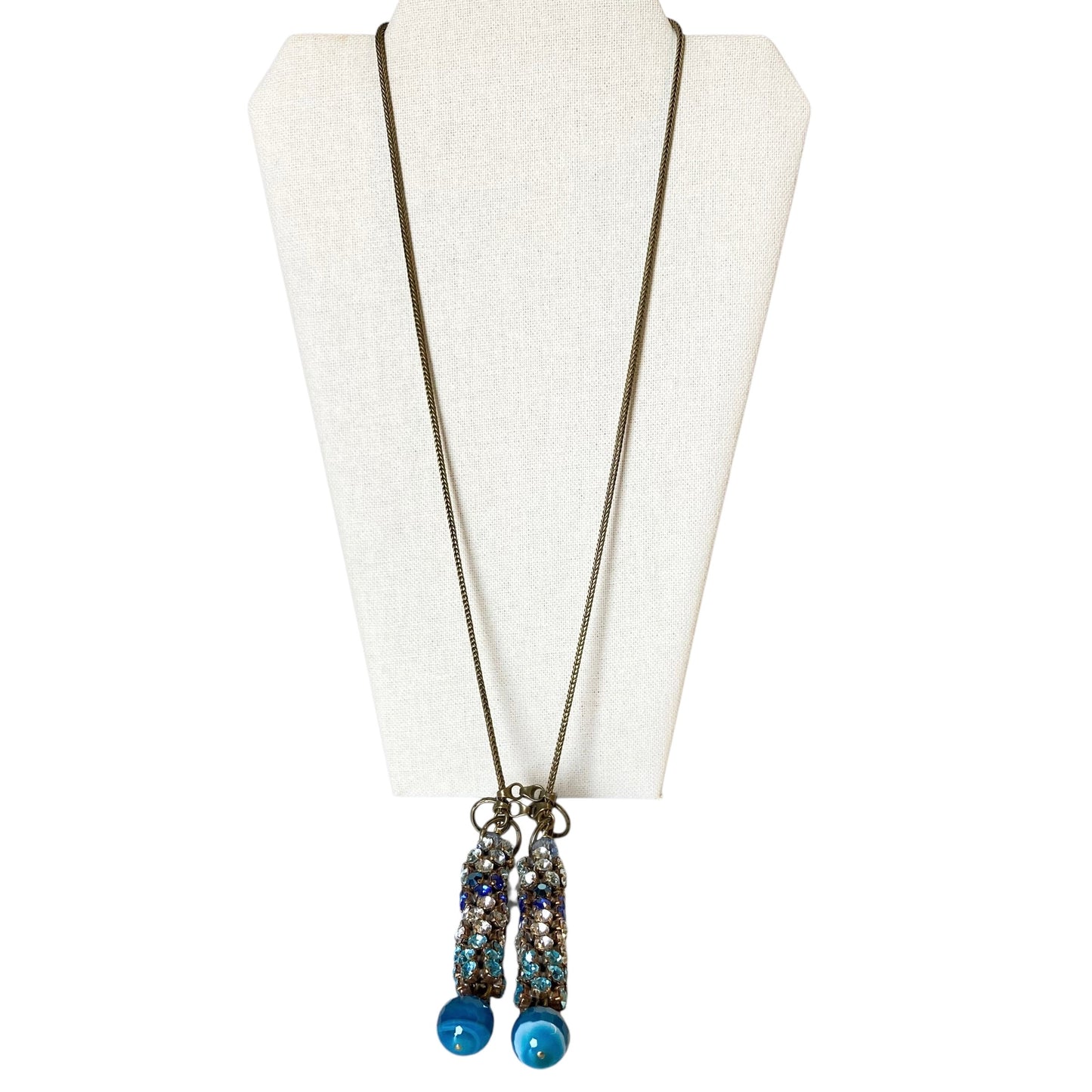 Necklace Statement By Aris Geldis In Blue