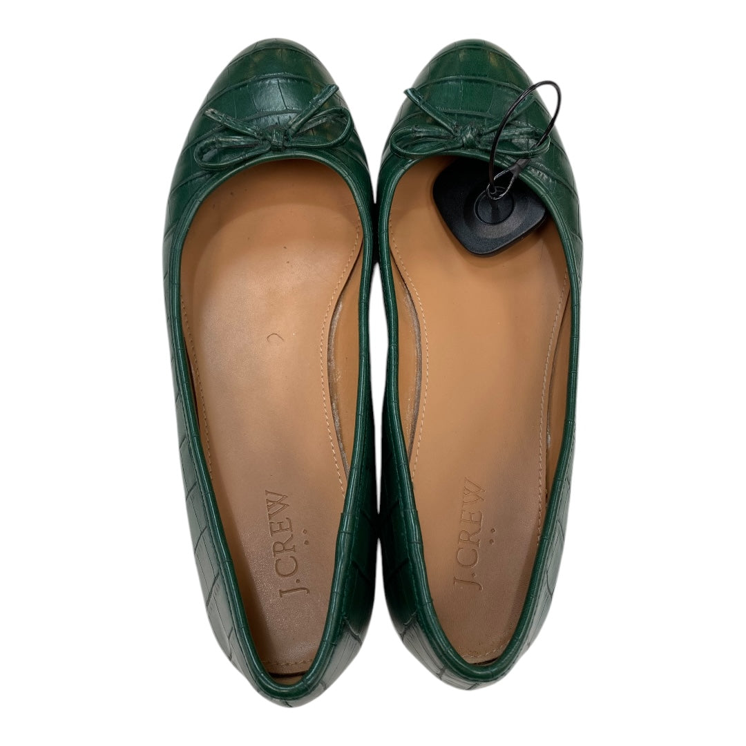 Shoes Flats By J. Crew In Green, Size:8.5