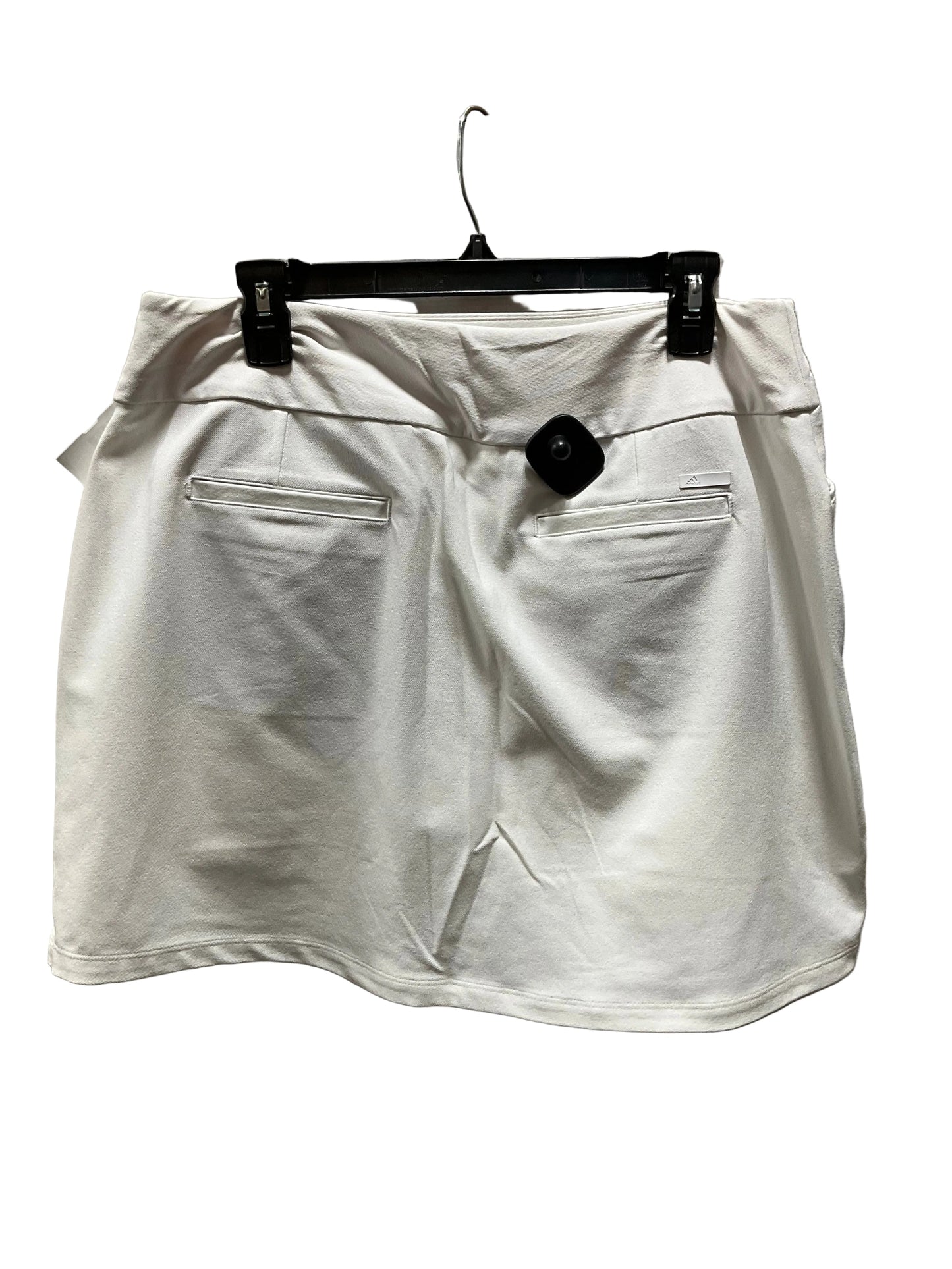 Athletic Skort By Adidas In White, Size: L