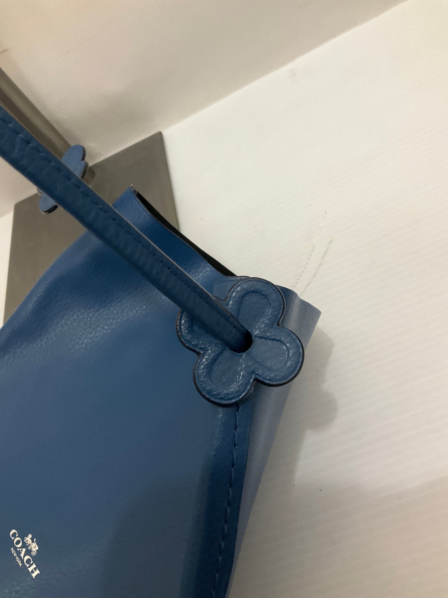 Crossbody Designer By Coach In Blue, Size:Medium