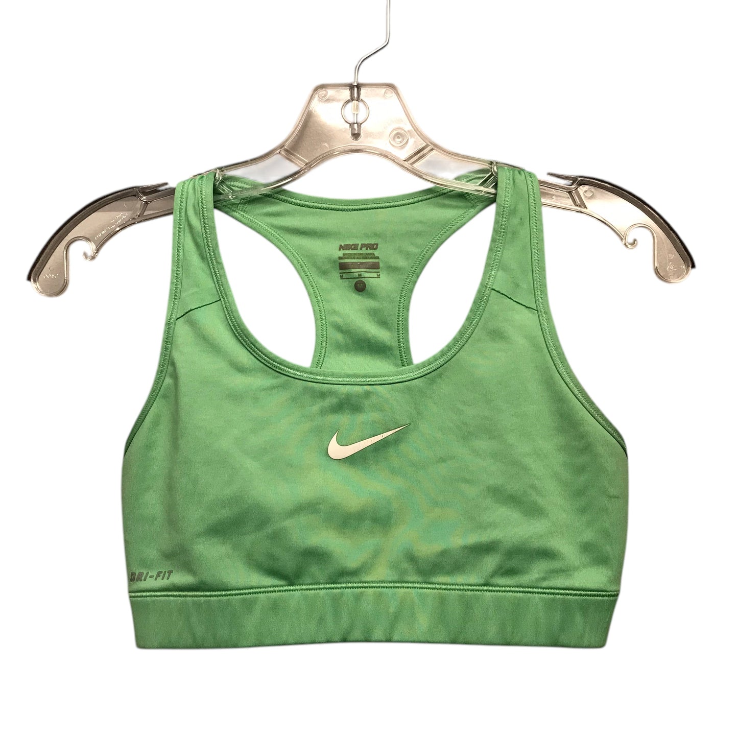 Athletic Bra By Nike Apparel In Green, Size:M