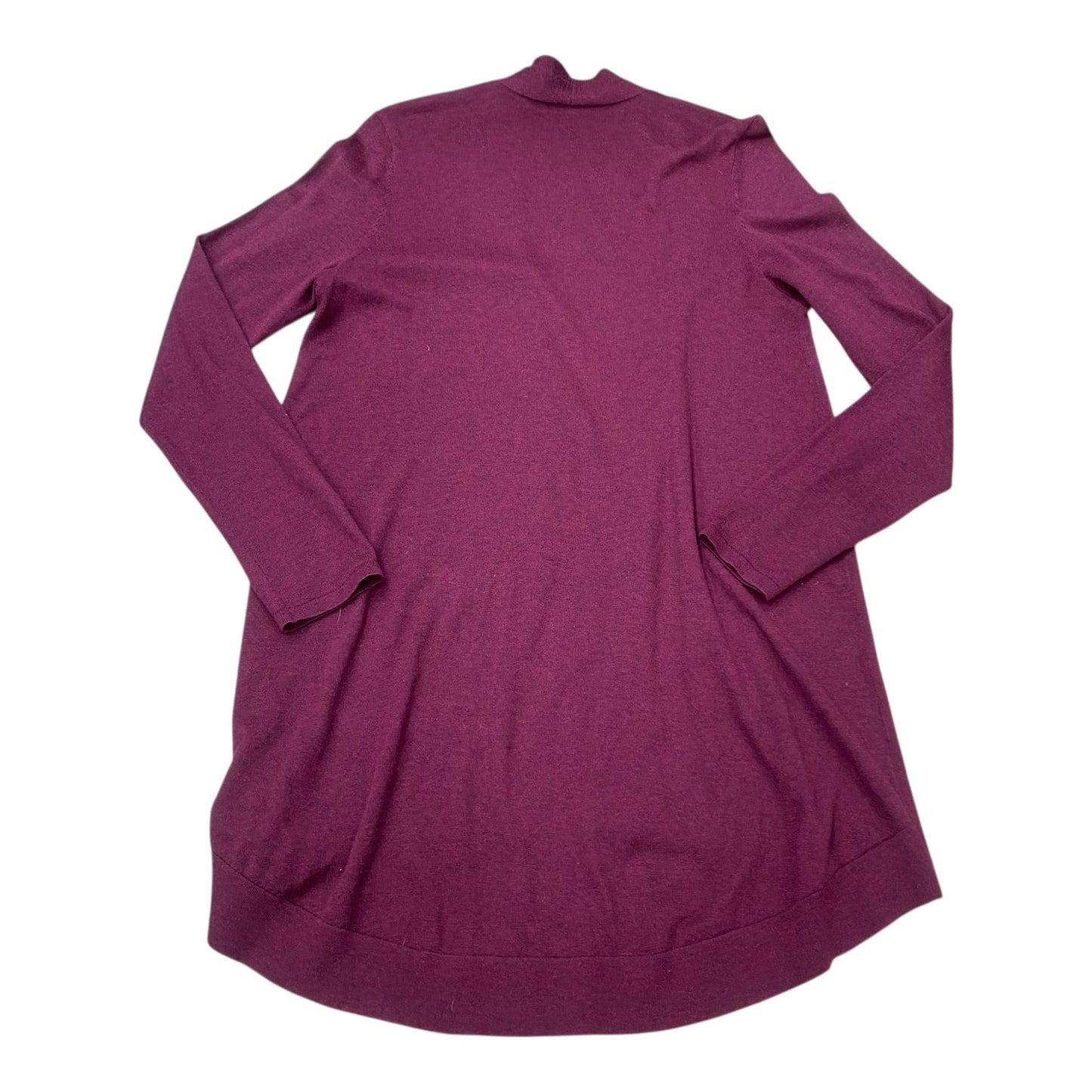 Sweater Cardigan Designer By Eileen Fisher In Red, Size:S