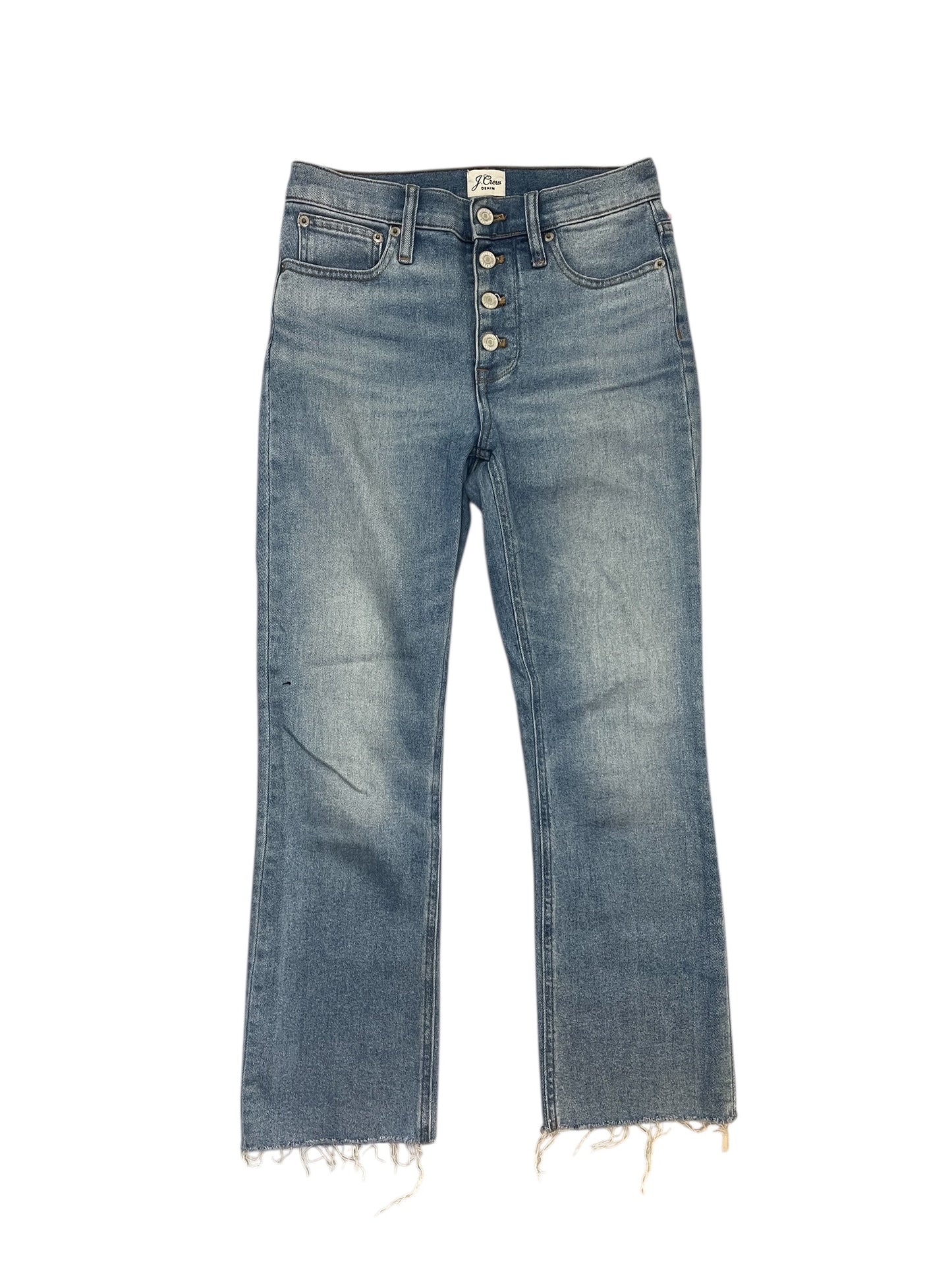 Jeans Straight By J. Crew In Blue Denim, Size:0