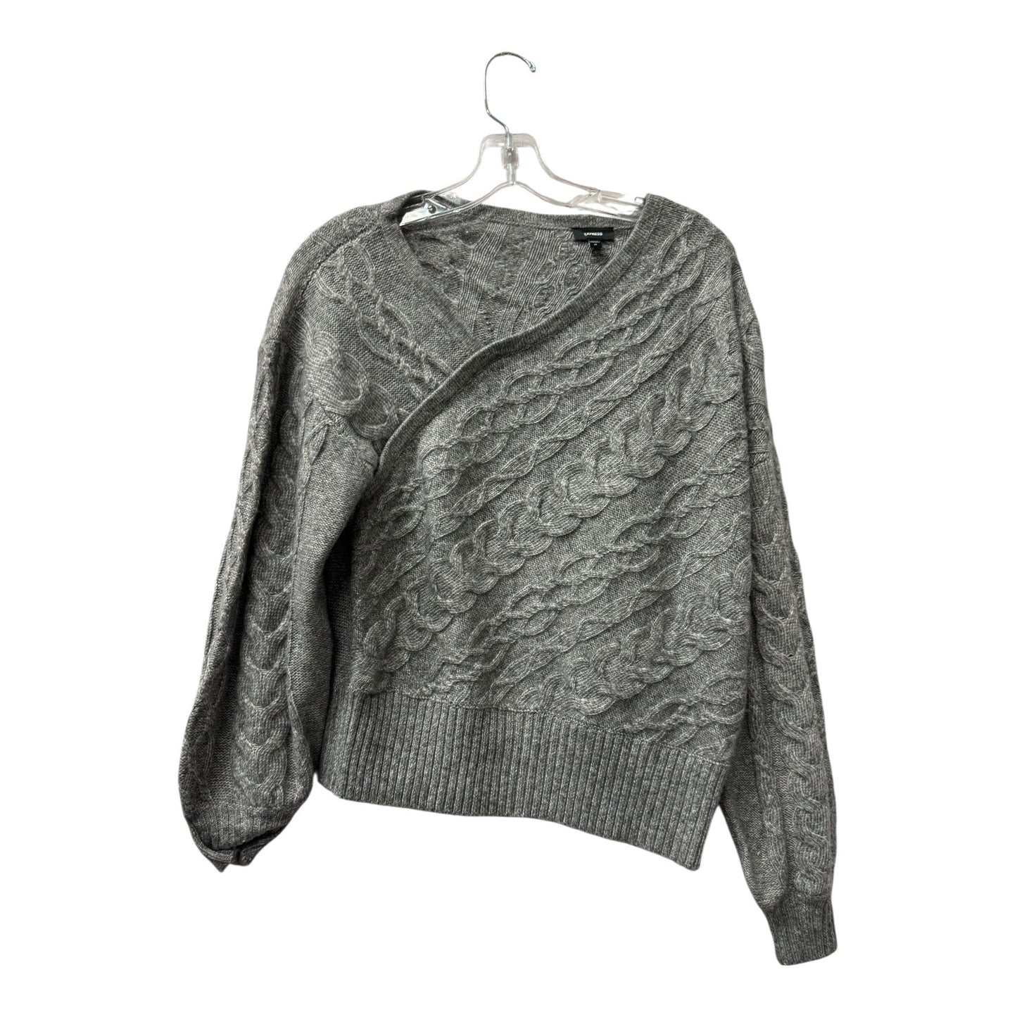 Sweater By Express In Grey, Size:M