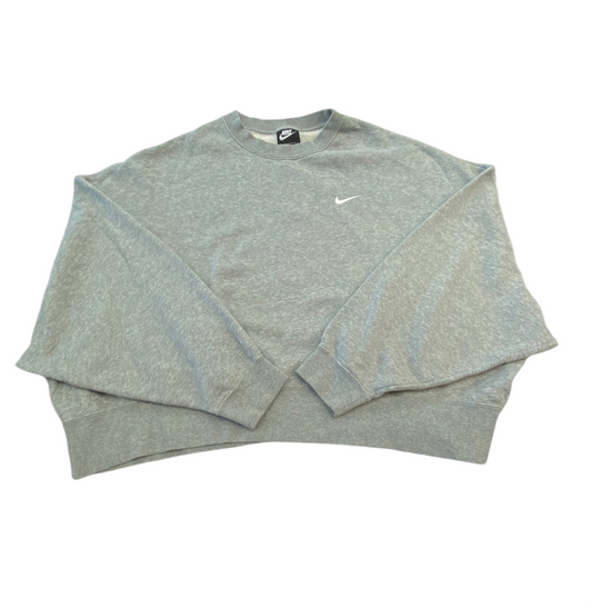 Athletic Sweatshirt Crewneck By Nike In Grey, Size: Xl