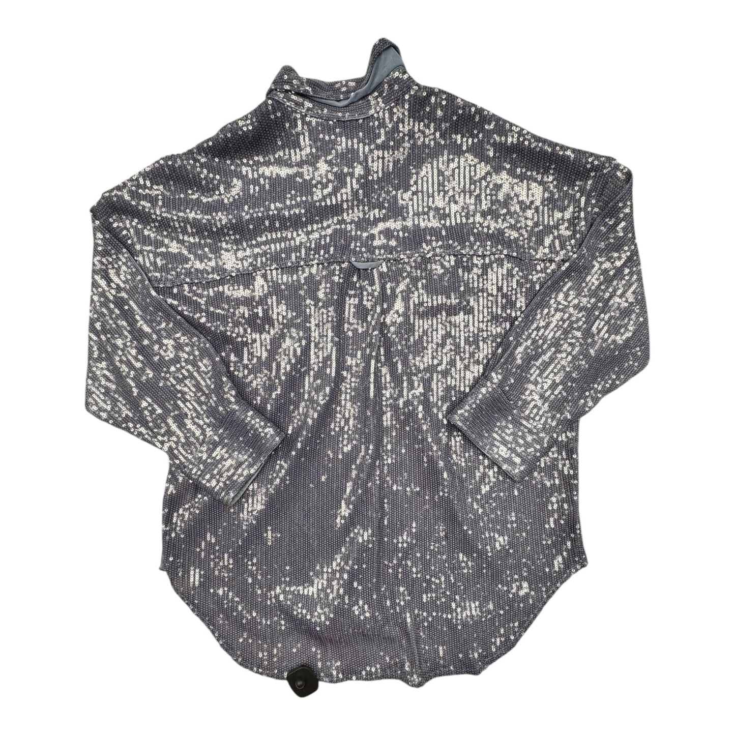 Blouse Ls By Pilcro In Blue, Size:Xl