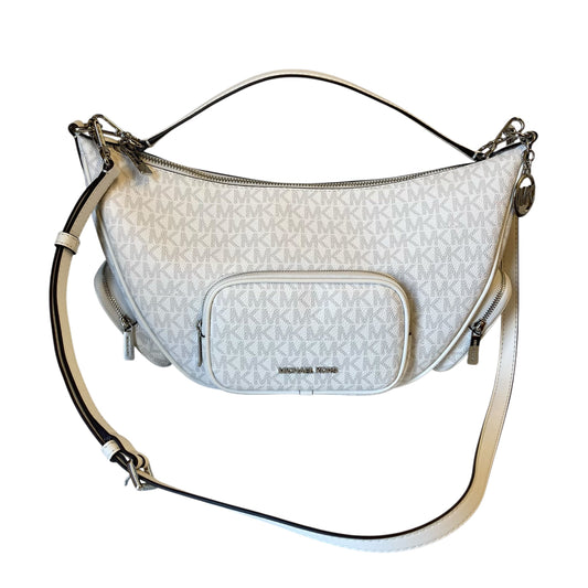 Handbag Designer By Michael Kors In White, Size:Medium