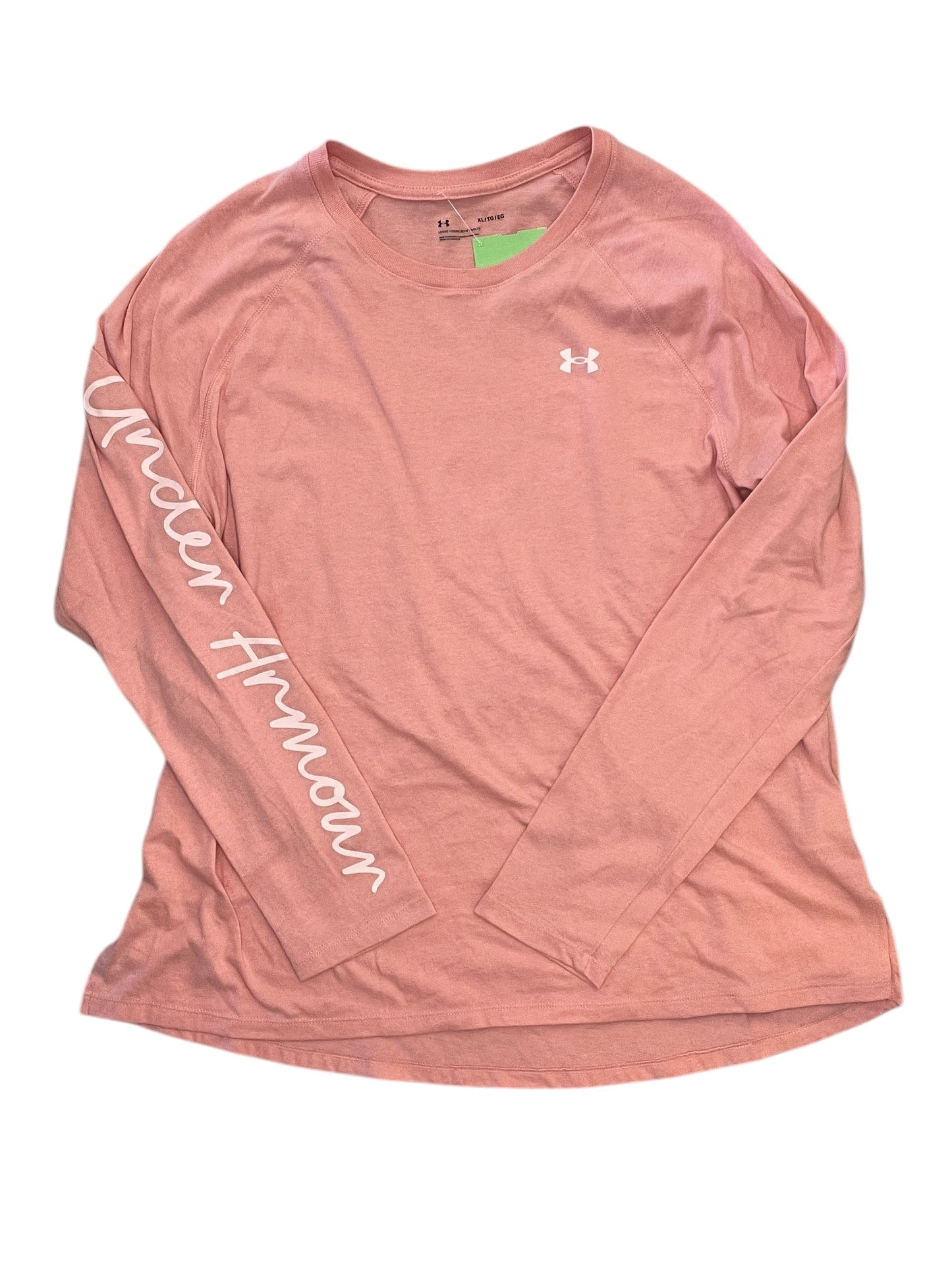 Athletic Top Ls Crewneck By Under Armour In Pink, Size:Xl