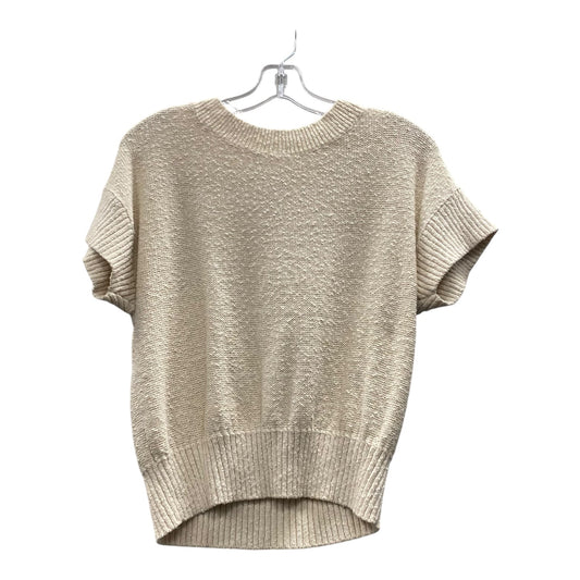 Sweater Ss By Loft In Cream, Size:M