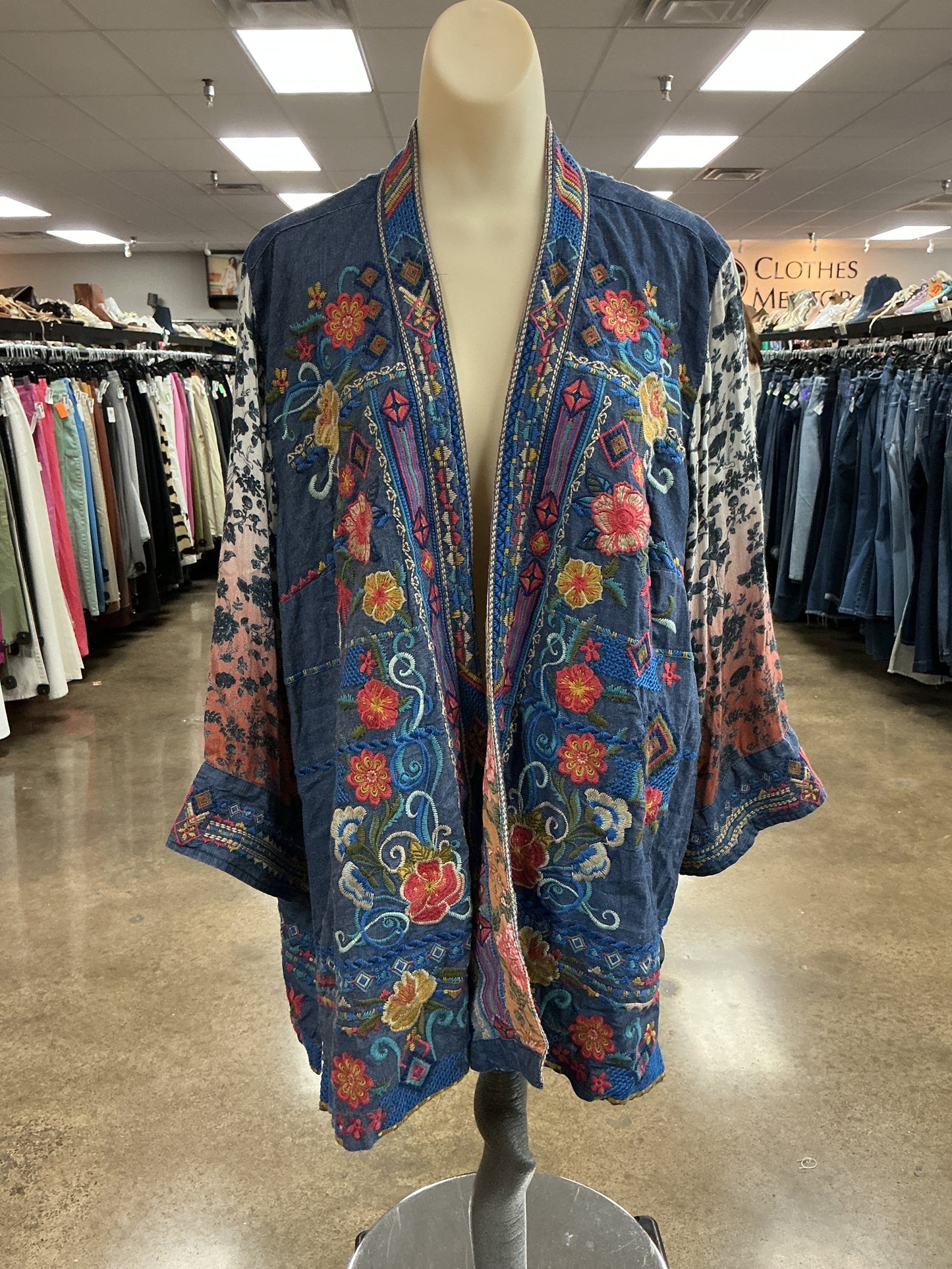 Kimono By John Mark In Blue, Size:Osfm