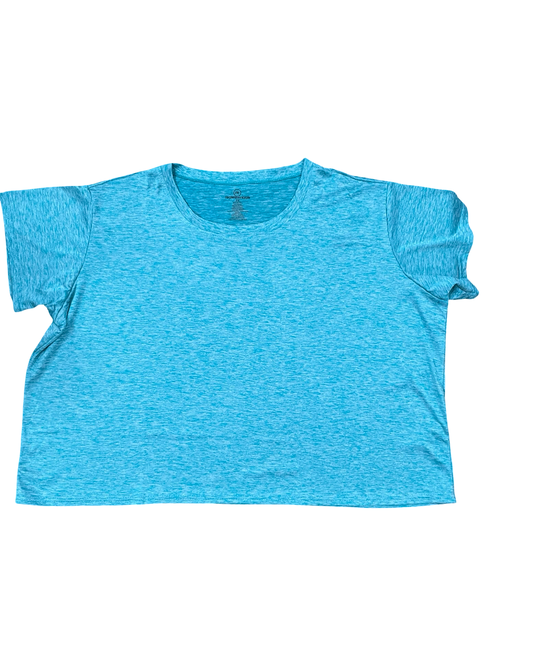 Athletic Top Ss By Clothes Mentor In Teal, Size:2X