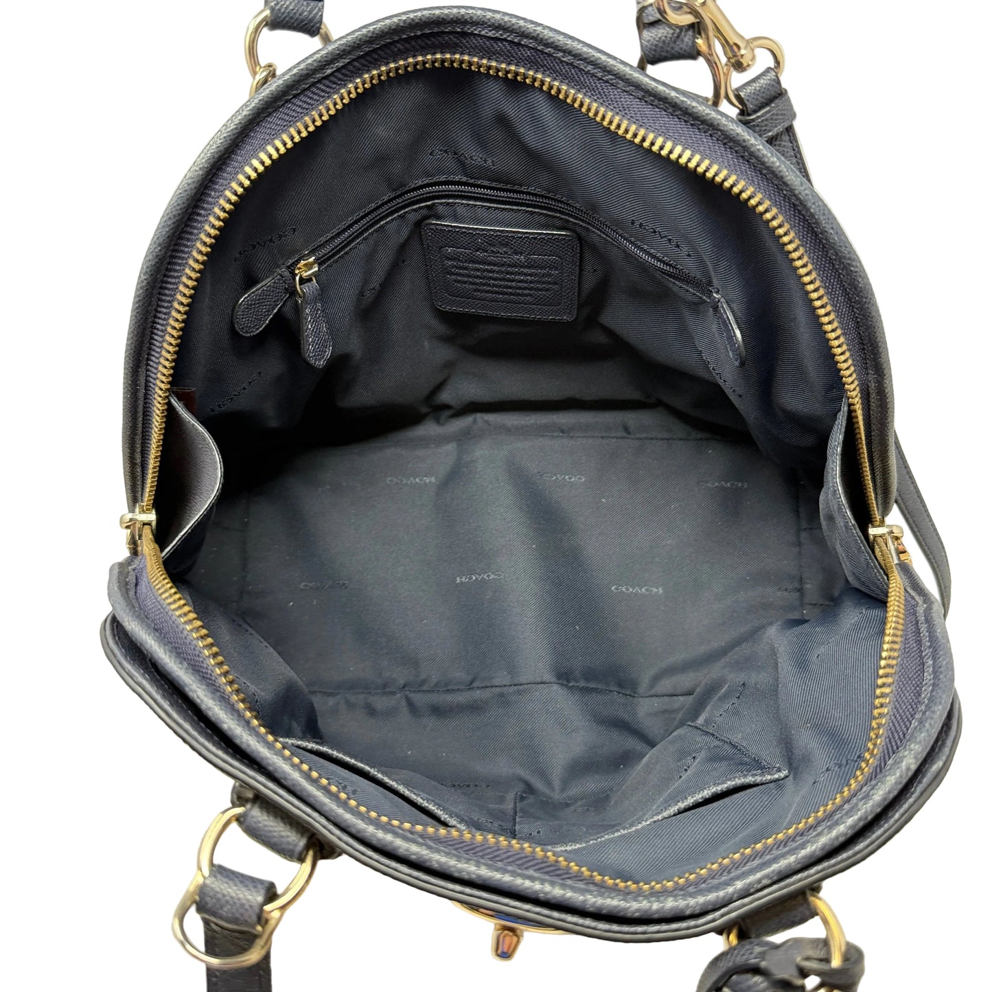 AS IS Prince Street Domed Satchel Designer By Coach, Size: Medium