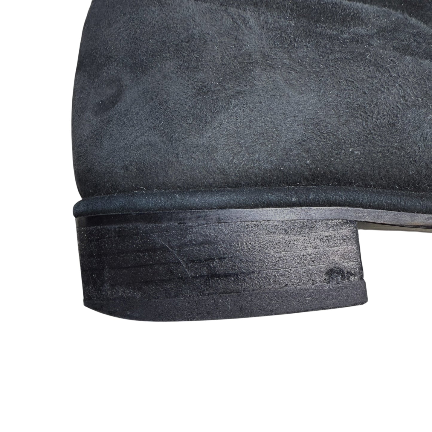 Lowland Suede Thigh-High Boots Designer By Stuart Weitzman In Black, Size: 8.5