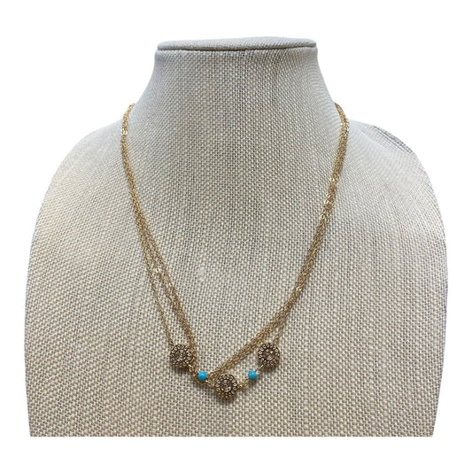 Necklace Layered  In Gold