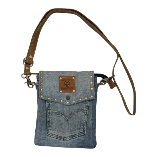 Crossbody By Myra In Blue Denim, Size:Medium