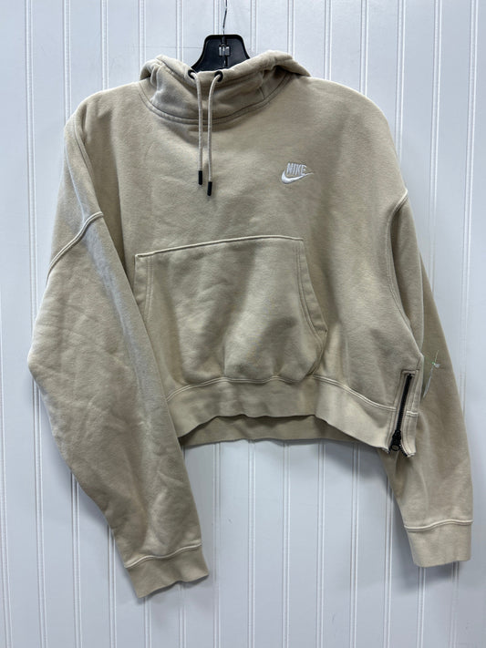 Sweatshirt Hoodie By Nike Apparel In Cream, Size:L