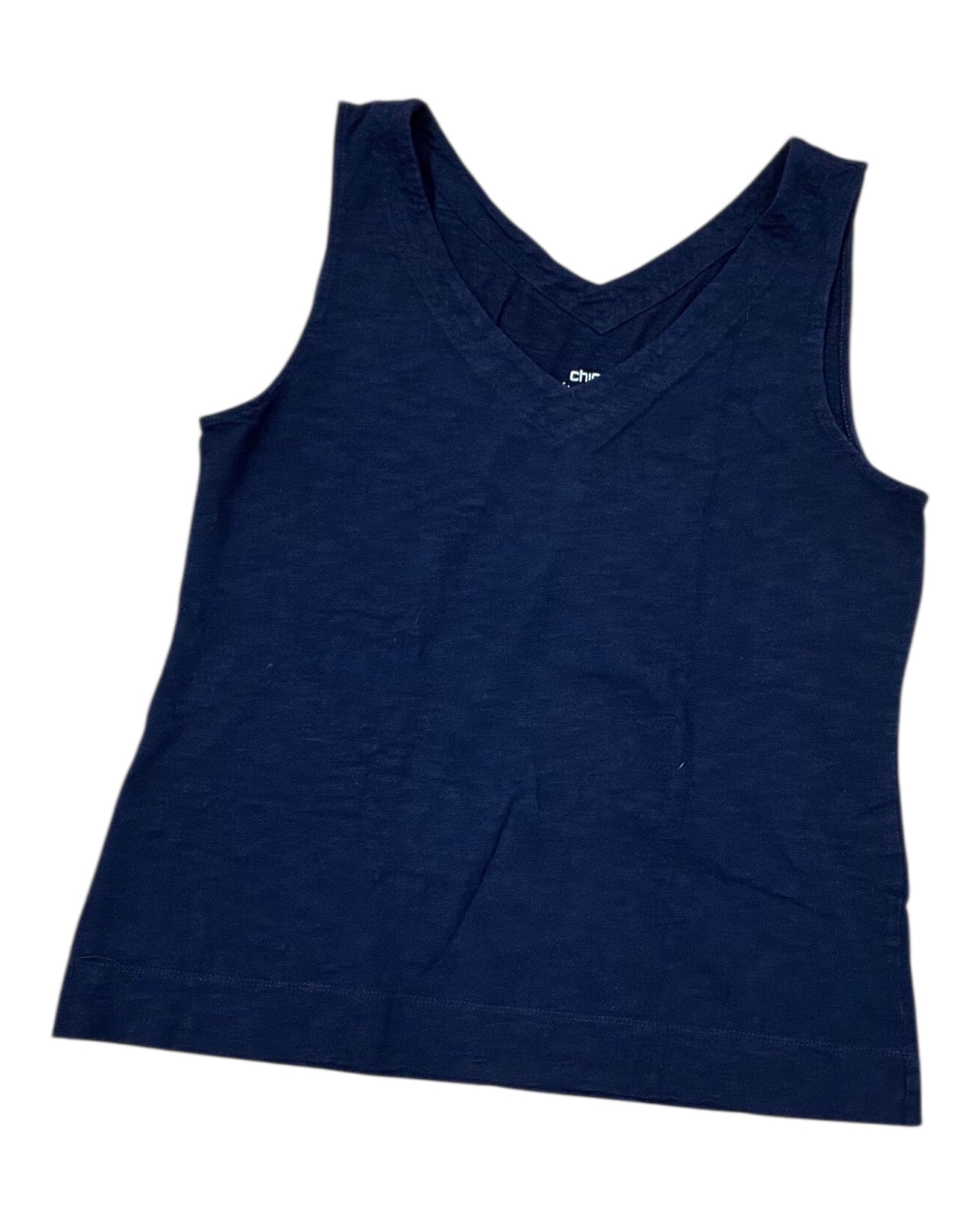 Top Sleeveless Basic By Chicos In Navy, Size:S
