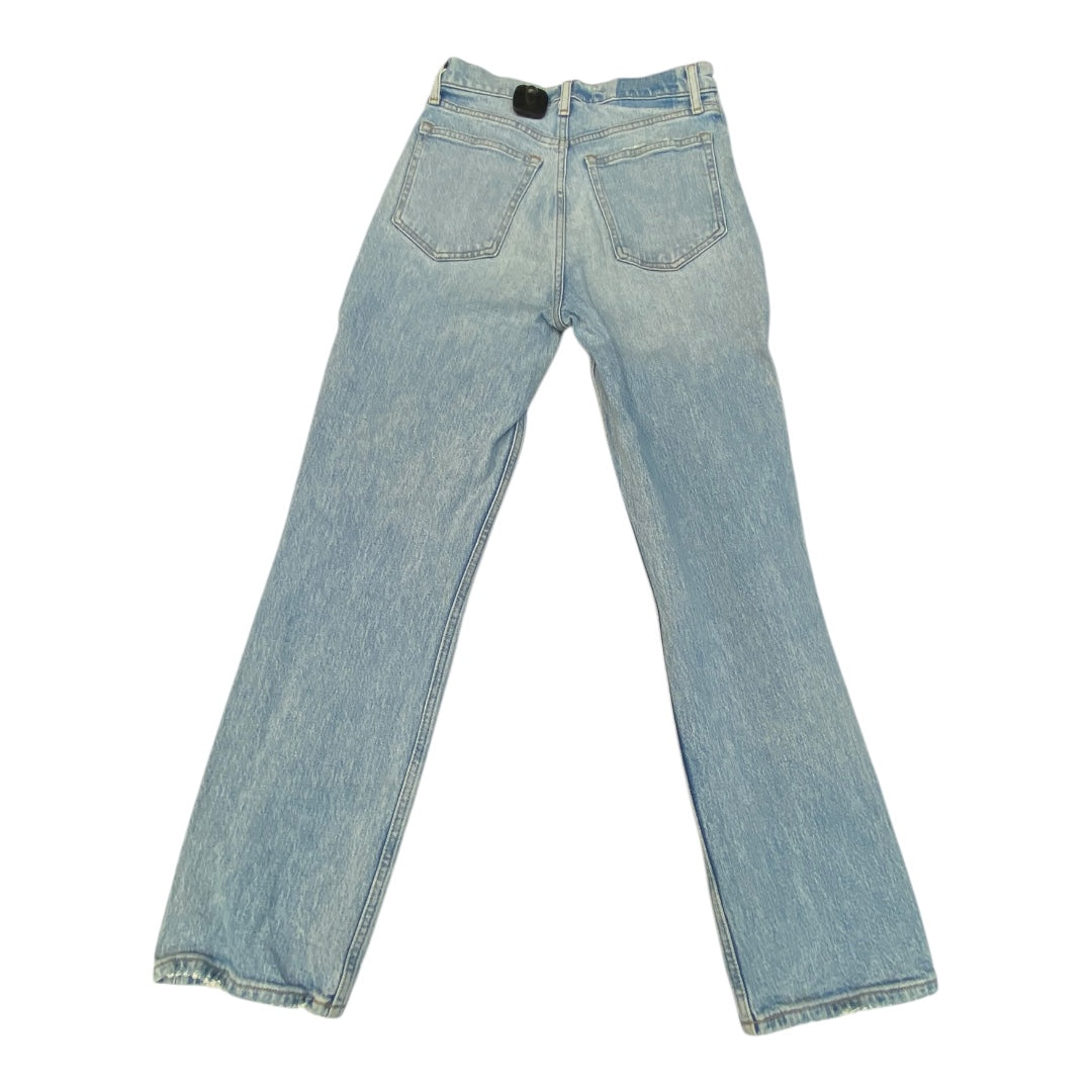 Jeans Straight By Abercrombie And Fitch In Blue Denim, Size:4
