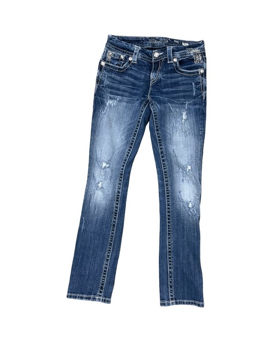 Jeans Skinny By Miss Me In Blue Denim, Size:2
