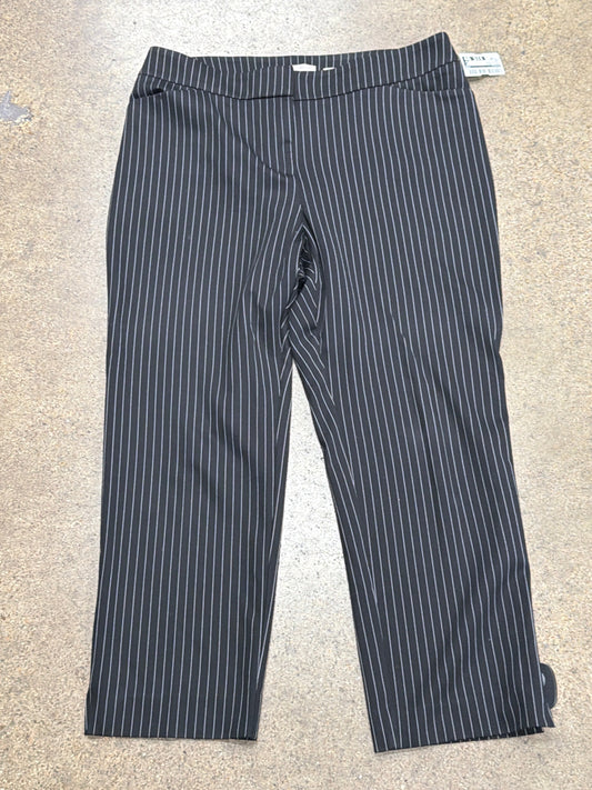 Pants Dress By Chicos In Black & White, Size:10P