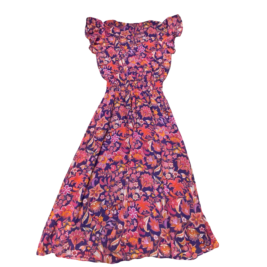 msk casual dresses Dress Casual Maxi By Msk In Multi-colored, Size: 3x