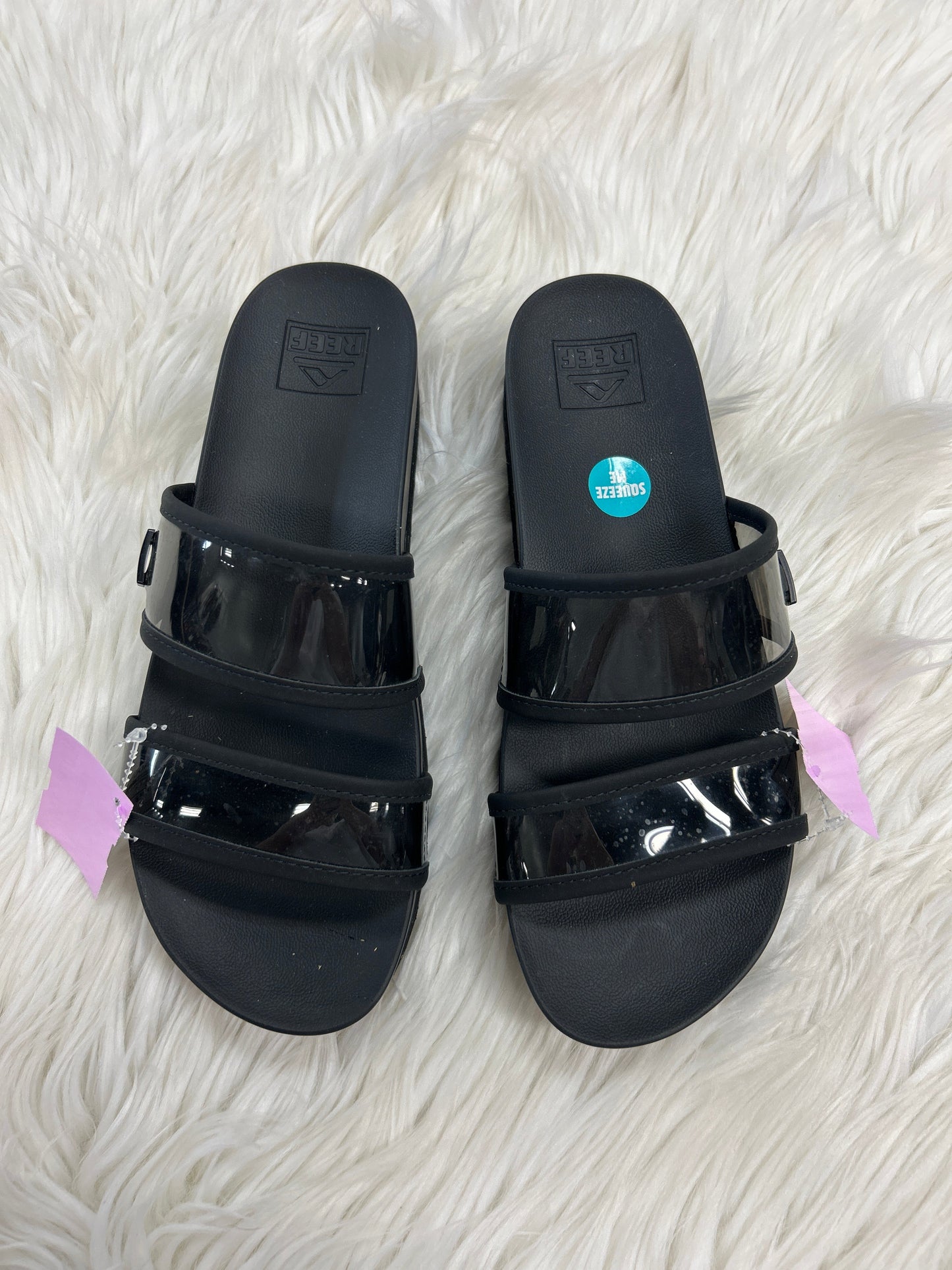 Sandals Flats By Reef In Black, Size:8